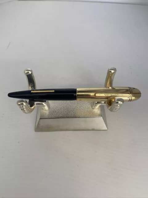 Eversharp Fountain Pen Symphony 707 Lever Fill Blue W Gold Cap 14k Gold Fine Nib