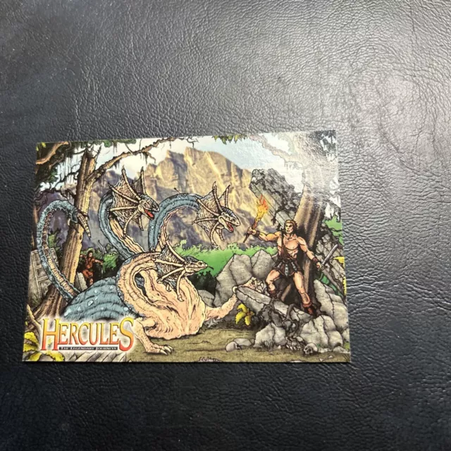 Jb5a Hercules Xena 1996 Topps Legendary Journeys #82 Hydra Attack