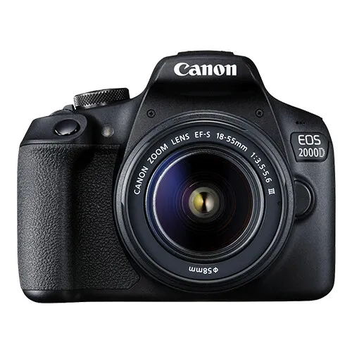 Canon EOS 2000D / Rebel T7 DSLR Camera with EF-S 18-55mm f/3.5-5.6 Lens