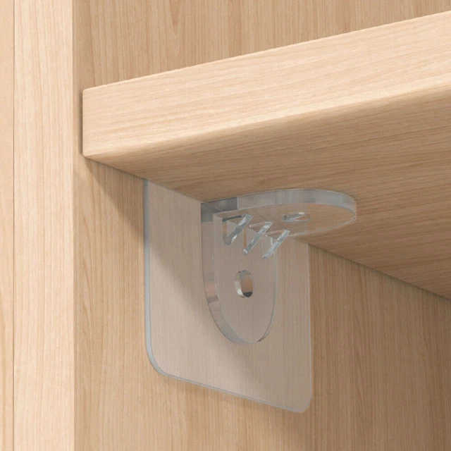 Staffe Angolari In Plastica Bianca Per Mobili - Confezione Da 7 Pezzi, 42x20x20 Mm