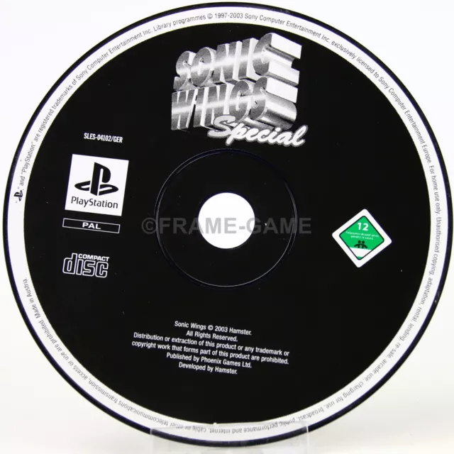 PS1 Playstation 1 Sonic Wings Special Sehr Gut nur CD