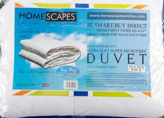 Edredón Homescapes para niños 10,5 tog extremadamente suave