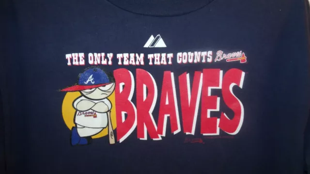 T-Shirt Atlanta Braves Base Ball Taille Xl Bleu Ss 2