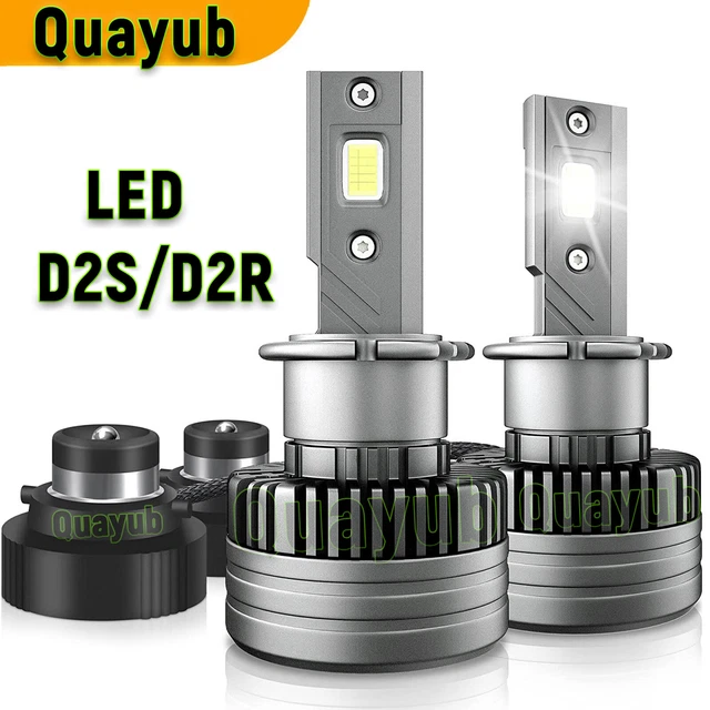For Acura TL 2007-2008 d2 LED Headlight High/Low Beam Bulbs Kit 6000K White 2pcs