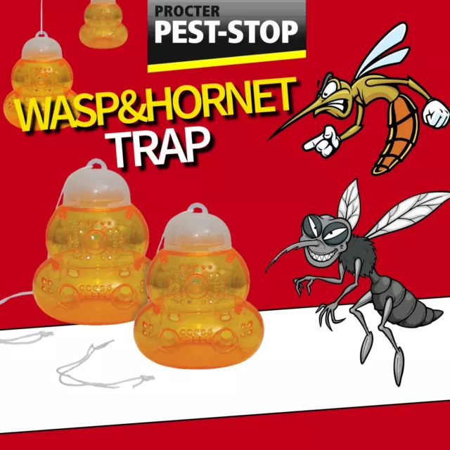 St Helens Home and Garden Non-Toxic Wasp and Hornet Trap - Pack of 2