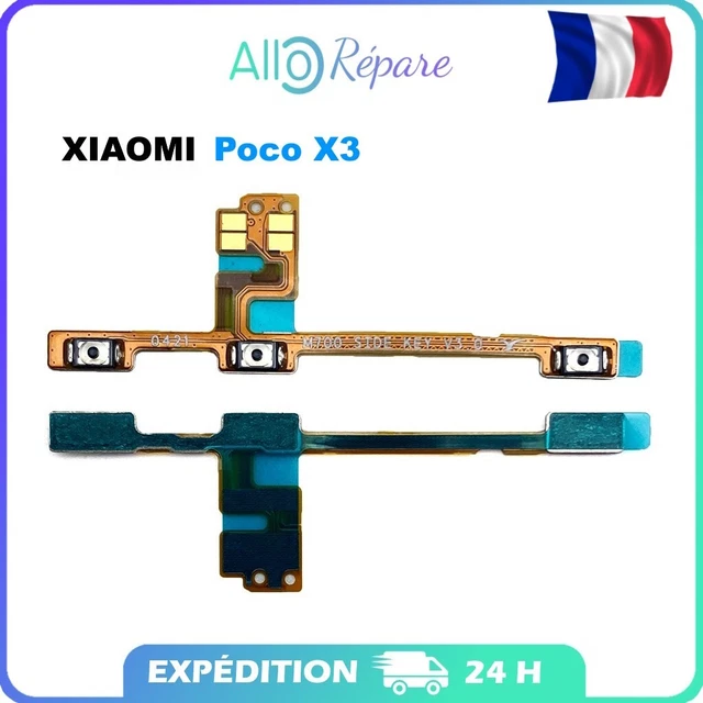 Nappe De Téléphone Nappe Connecteur Boutons Power/volume Pour Xiaomi Poco X3 Pro - Câble Flex Orange, Générique Pièce Réparation Téléphone Xiaomi - Foto 3