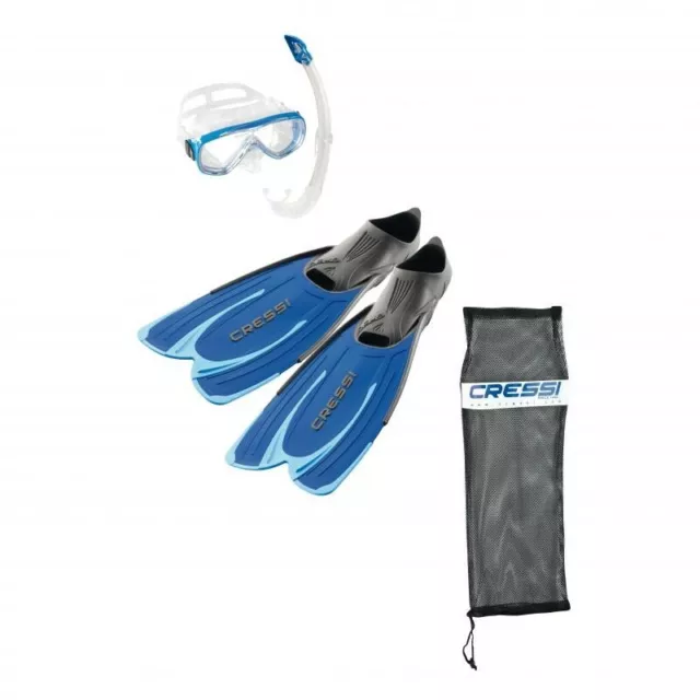 Cressi Schnorchel-Set Agua Bag, Schnorchelausrüstung