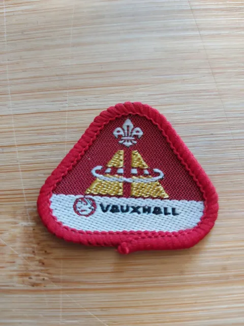 UK Scouting 1980's Cub Scout Proficiency Badge Road Safety VAUXHALL