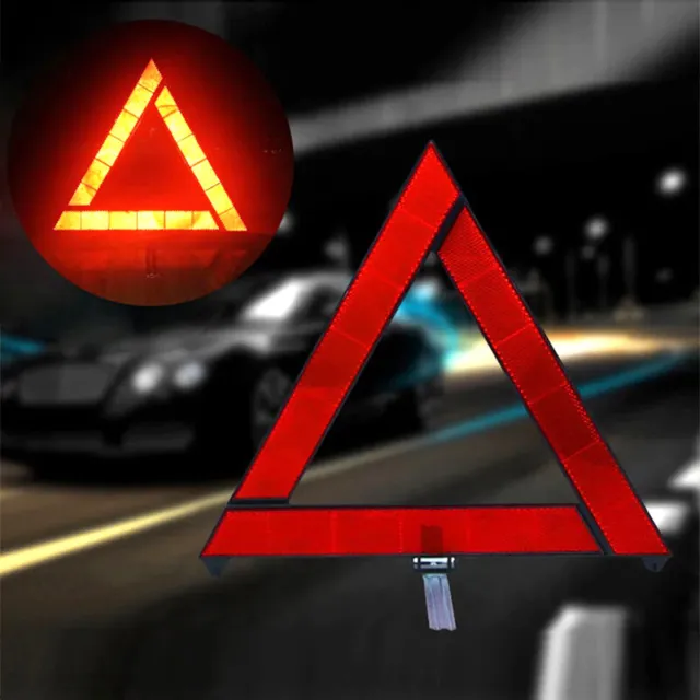 Car Emergency Breakdown Warning Triangle Red Reflective Safety Car Reflector