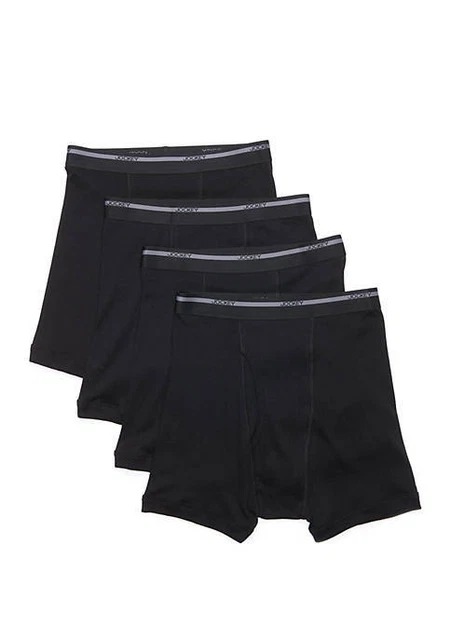Jockey 297559 Classic Staynew Full-Rise Boxer Brief 4-Pack, MD (Waist 32-34")
