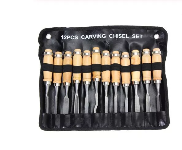 Carpenter Carpentry Woodcarving Woodwork Full Complete Chisel Knife Tool Set 3