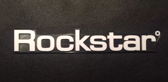Maßgeschneiderte Gitarre Bass Amp Cab Abzeichen Emblem Rockstar Logo für Blackstar Verstärker