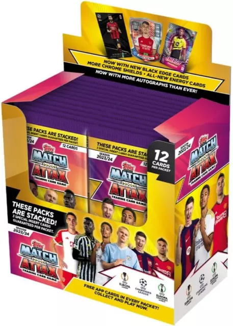 Topps Match Attax 23/24 Complete Box 24 Packs / 288 Cards