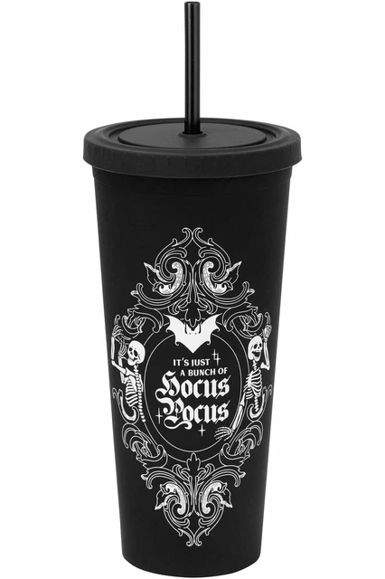 Killstar Hocus Pocus Witches Cold Brew Iced Coffee Tea Travel Cup Mug KSRA003655