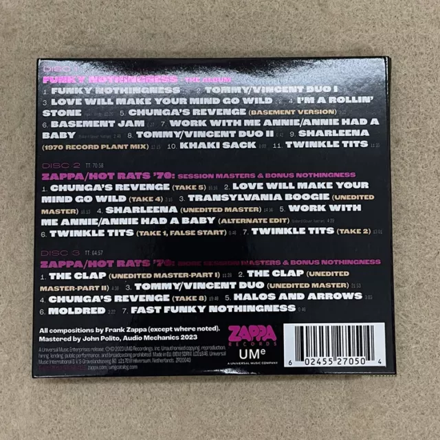 Frank Zappa：Funky Nothingness Rock Music Album 3CD Box Set 2