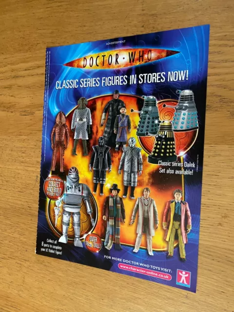 (Pada4) Advert 11X9" Www.chararcter-Online.co.uk Doctor Who Toys