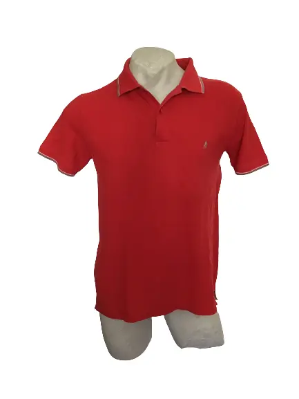 Polo da uomo Marlboro Classics T-Shirt Maglia Cotone rossa Taglia L Jersey