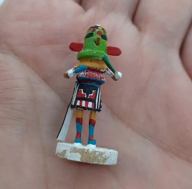 Carved Kachina Doll Miniature 1.25" Tiny - PARROT - Native American Handmade #1