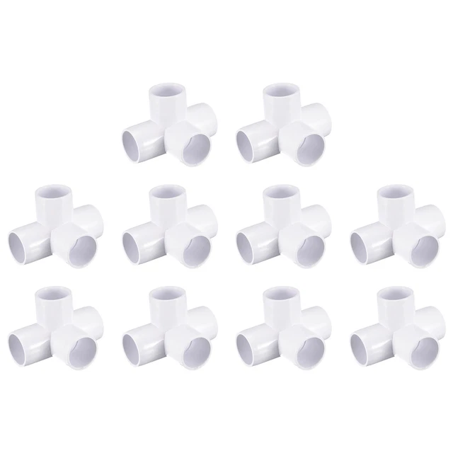 18Pack 4 Way PVC Elbow Fittings, 3/4 Inch PVC Pipe Fitting Connectors