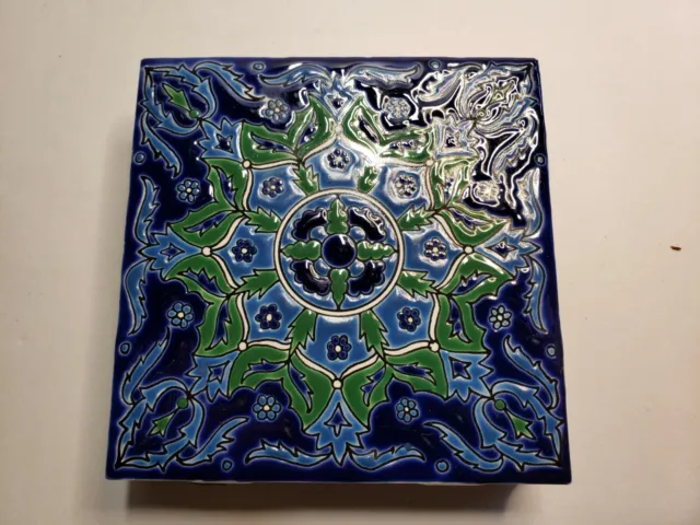 Hand Made by Nassos Keramik Tile Matchbox