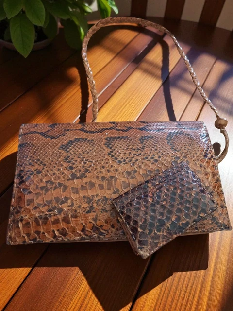 Sac Bandoulière Marron Sac à Main Coolives En Cuir PU Texture Serpent Marron - Porté Main Ou Bandoulière Accessoire Mode Pratique Sac Bandoulière Marron Sac à Main Coolives En Cuir PU Texture Serpent Marron - Porté Main Ou Bandoulière Accessoire Mode Pratique