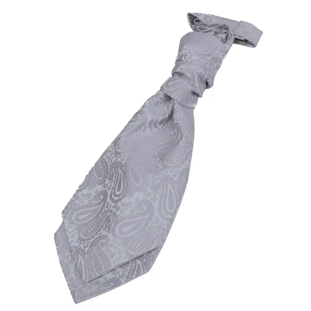 Cravatta scrunchie pre-legata ragazzi tessuto paisley floreale matrimonio formale di DQT