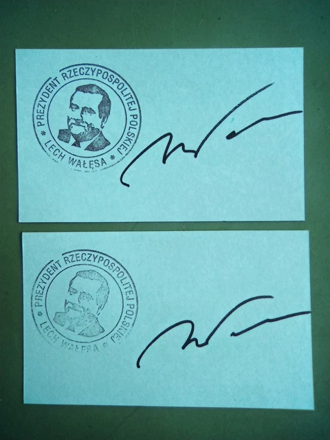 2 Nobel Prize Receiver for Peace  Stopped communism in Poland Lech Walsea signed