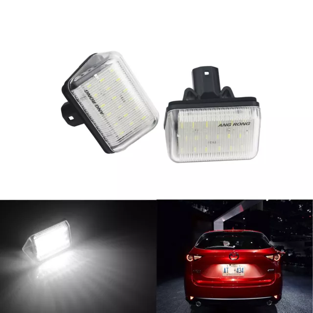 2x Canbus Xenon White SMD LED Licence Number Plate Light For Mazda 6 Atenza CX-5