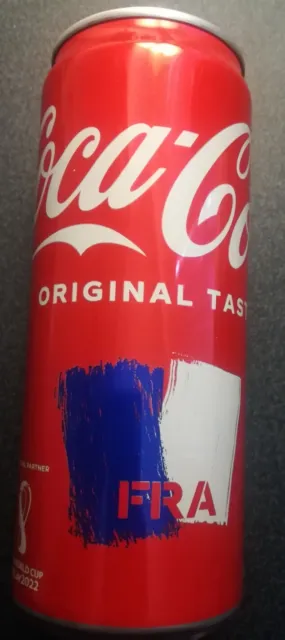 Coca Cola Collection - Original Taste - New Can 33 Cl - Qatar 2022 Fra / France