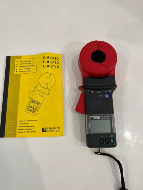 CHAUVIN ARNOUX CA 6415 TESTER RESISTENZA TERRA E TERRA 1,2kΩ CAT III 15 V