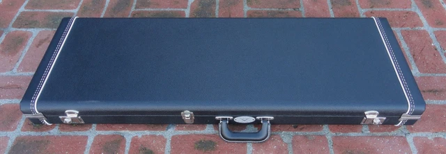 Fender Dealer Select Wildwood 10 Stratocaster/Telecaster Case - Black W/Red-NEW Fender Dealer Select Wildwood 10 Stratocaster/Telecaster Case - Black W/Red-NEW