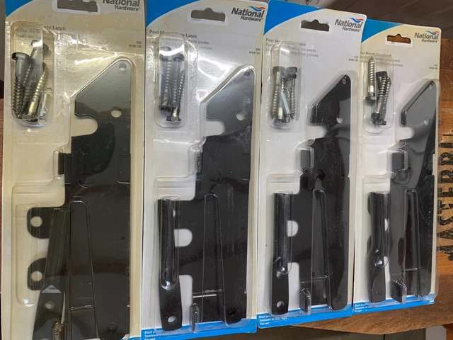 New 4-pack LOT National Hardware N199-158 Heavy-Duty Post Mount Gate Latch