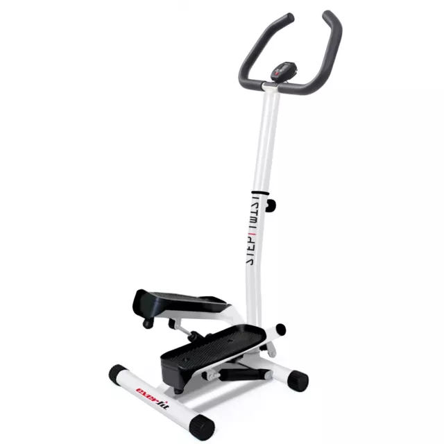 Stepper Mini Step Twist Con Manubrio Movimento Laterale Fitness Sport Everfit