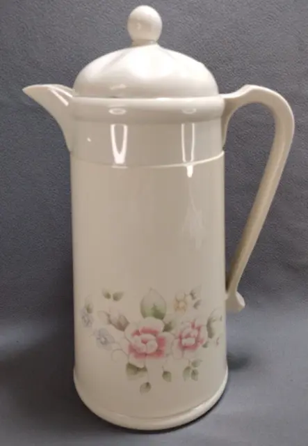Kamenstein 12" tea kettle by Pfaltzgraff pitcher carafe floral great condition