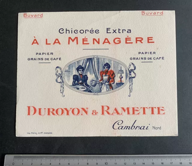 Buvard Duroyon & Ramette « À la Ménagère » / Chicorée / Papier / Café/ Cambrai