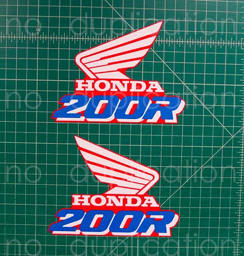 90' 1990 XR 200r xr200 2pc gas tank graphics decals graficos stickers pitbike