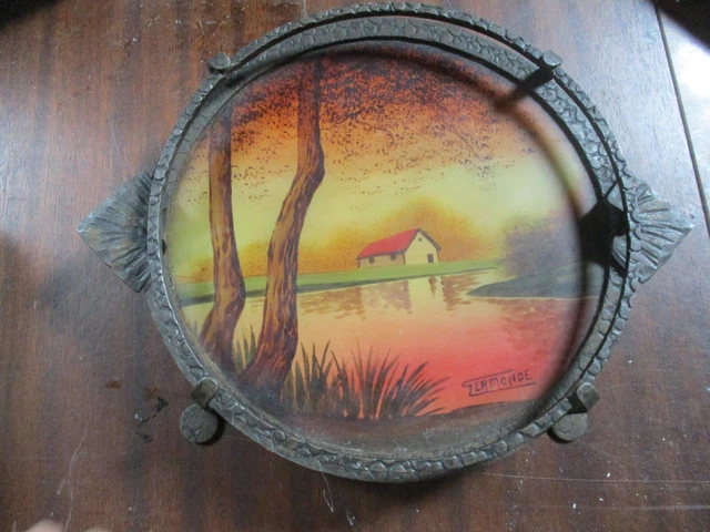 Plateau russe de Jostovo rond - Peint à la Main