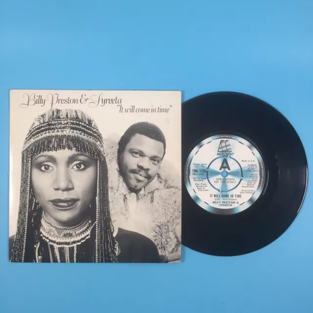 Billy Preston and Syreeta It Will Come In Time 1979 7" Vinyl PROMO TMG 1175