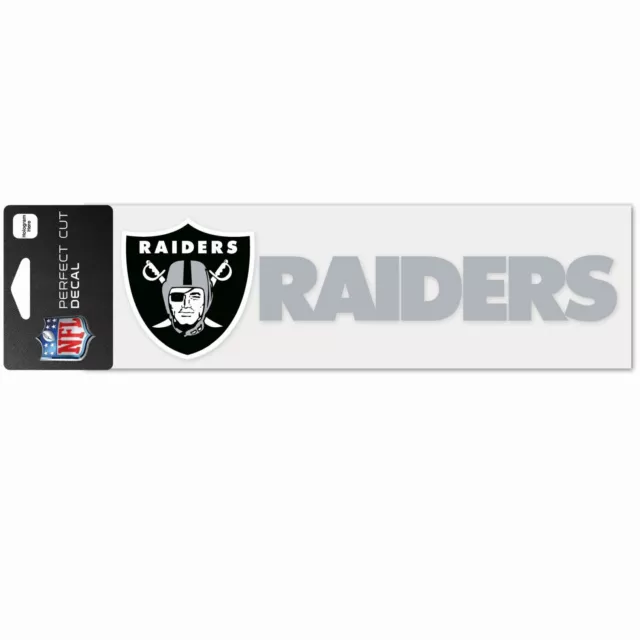 NFL Perfect Cut Aufkleber 8x25cm Las Vegas Raiders