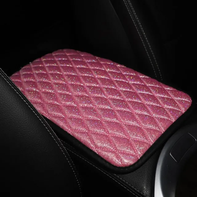 Shiny Car Armrest Cover Mat Non Slip Car Accessories Creative Storage Box