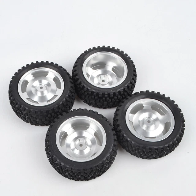 ALUMINUM WHEELS BUGGY Tires for Tamiya DF03 DT02 TT02B TL01B Top