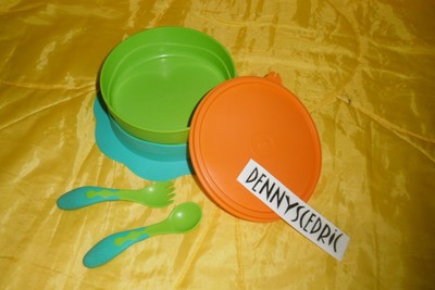 Tupperware Lot Assiette Bebe Et Couverts Ergonomiques Eur 15 00 Picclick Fr