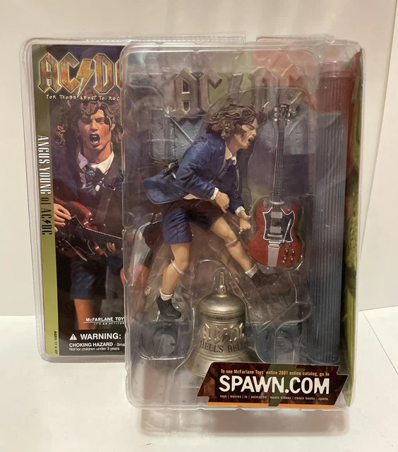 MCFARLANE TOYS AC/DC ANGUS YOUNG Action Figure Hells Bells 2001 Spawn ...