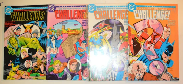 Challenge! Lot of 4 #3,4,5,6 DC Comics (1986) VF 1st Print Comic Books