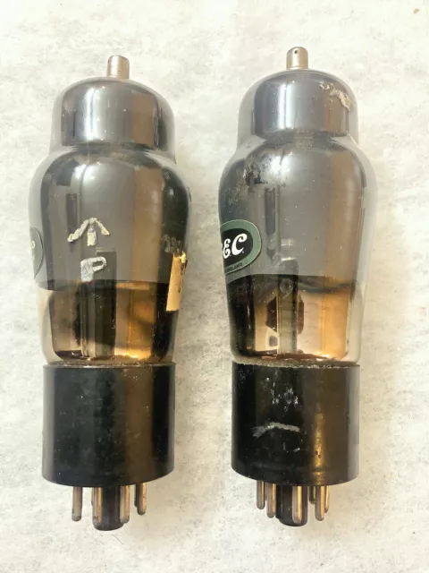 GEC BL63 VR102 CV1102 6F8G 6SN7 B65 Smoked Glass Tested Good Matched Pair 3