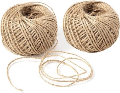Marrone per floristica Rotolo di Corda di Iuta Naturale a 3 Strati Giardino e Riciclaggio 152 m Pacchetto Decorazione Resistente Gaia Harvest Spago di Iuta Artigianato Fai da Te Regali 