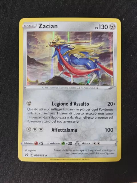 Zacian Vastro 096/159 - carta POKEMON - USATO