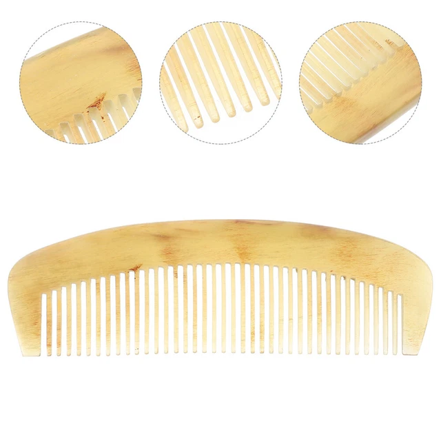 Sheep Horn Comb Fine Hair Combs Without Handle Mom Gift Anti-static Massage