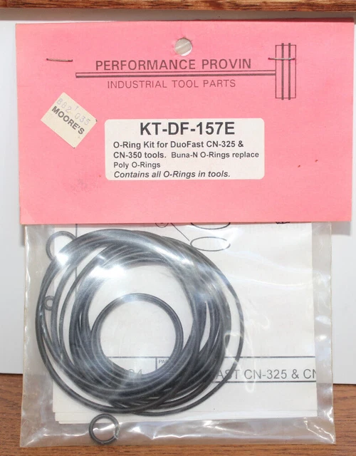 DuoFast O Ring Kit for CN-325 CN-350 tools KTDF157E KT-DF-157E Duo Fast nailer