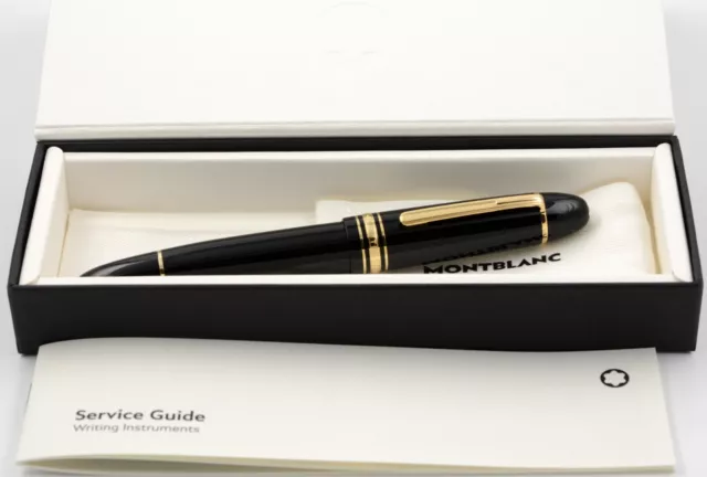 MONTBLANC Meisterstück 149 Gold Coated Füller 132112 fountain pen nib F NEW!